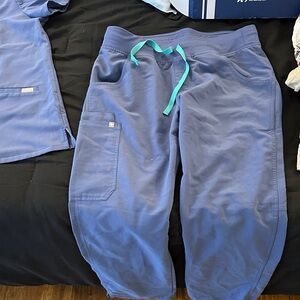 Figs cargo blue scrub pants
